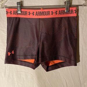 Under Armour  Navy & Peach Shorty Shorts Size Small